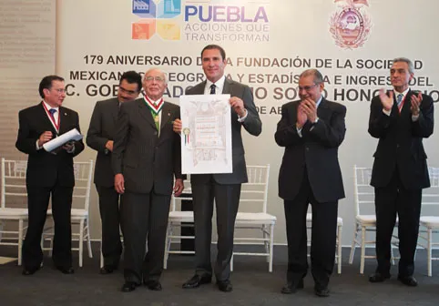 Acepta RMV formar parte de Sociedad Mexicana de Geografía y Estadística