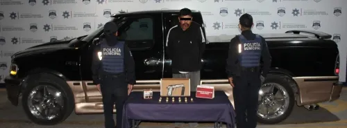 Aseguró policía municipal de Puebla un arma de fuego y más de una decena de cartuchos útiles