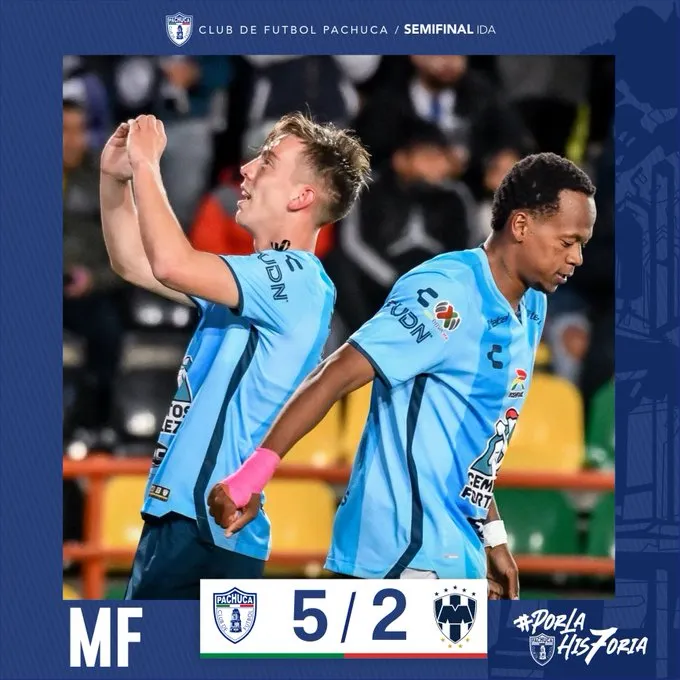 Rayados y Pachuca nos regalaron un duelo de siete goles