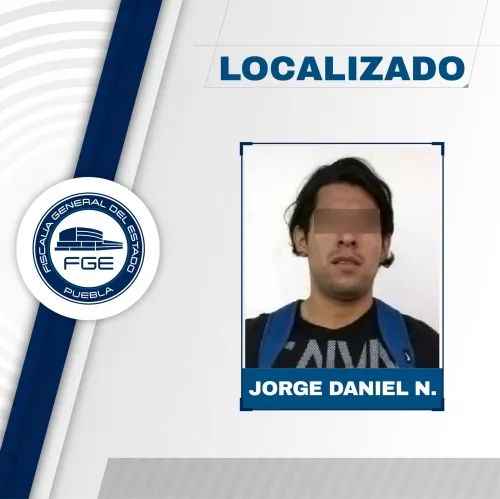Joven reportado desaparecido fue localizado por la Fiscalía de Puebla