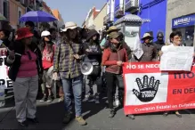 Morena se manifiesta contra reforma energética en calles del centro