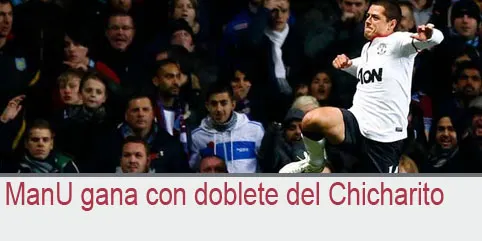 ManU gana con doblete del Chicharito