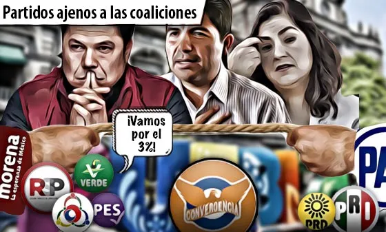 Del candidato de Morena, dependerá el actuar de algunos partidos ajenos a las coaliciones