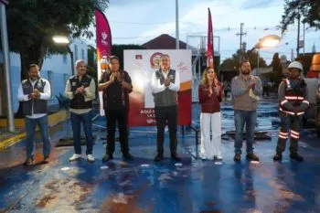 Con Puebla Brilla, el Ayuntamiento de Puebla lleva luz y modernidad a San Pedro Zacachimalpa