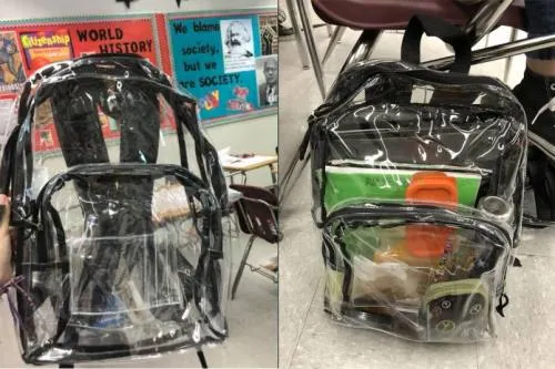 Alumnos de escuela de tiroteo en Florida, obligados a usar mochilas transparentes