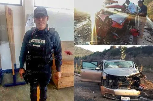 Muere policía en choque en la carretera Santa Cruz Alpuyeca