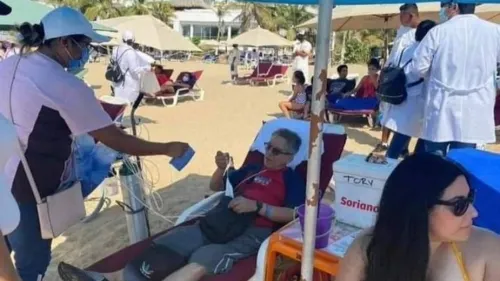 ¡Con todo y tanques de oxígeno! Playas de Acapulco lucen abarrotadas de turistas