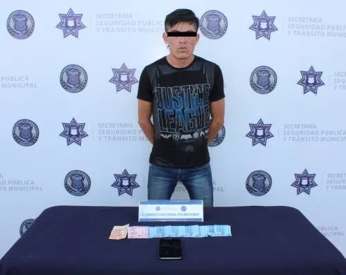 En acción efectiva, detuvo Seguridad Pública municipal de Puebla a probable asaltante de transporte