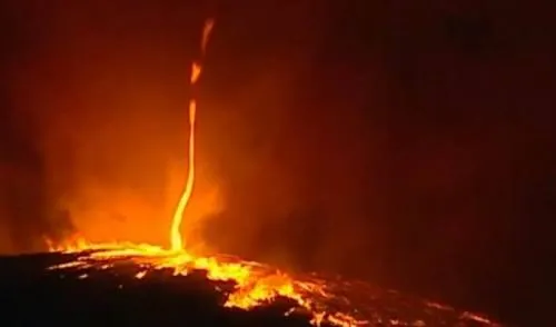 Se forma un “tornado de fuego” en Portugal, un fenómeno natural verdaderamente asombroso
