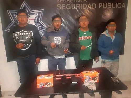 Policía Estatal detiene a banda de asaltantes