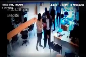 Graban a Juez que golpea a su asistente
