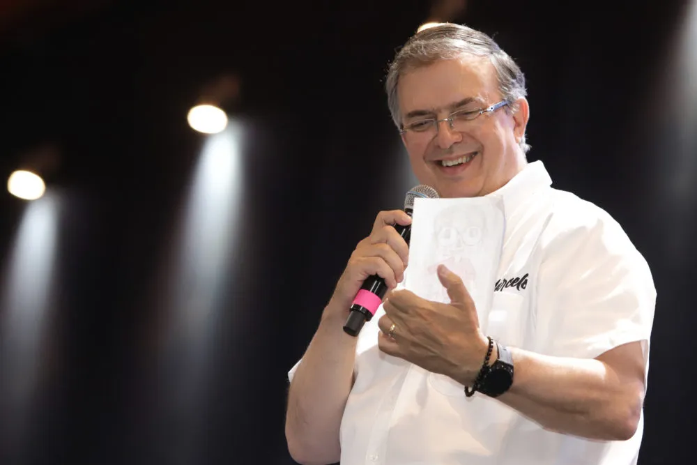 Marcelo Ebrard en Puebla