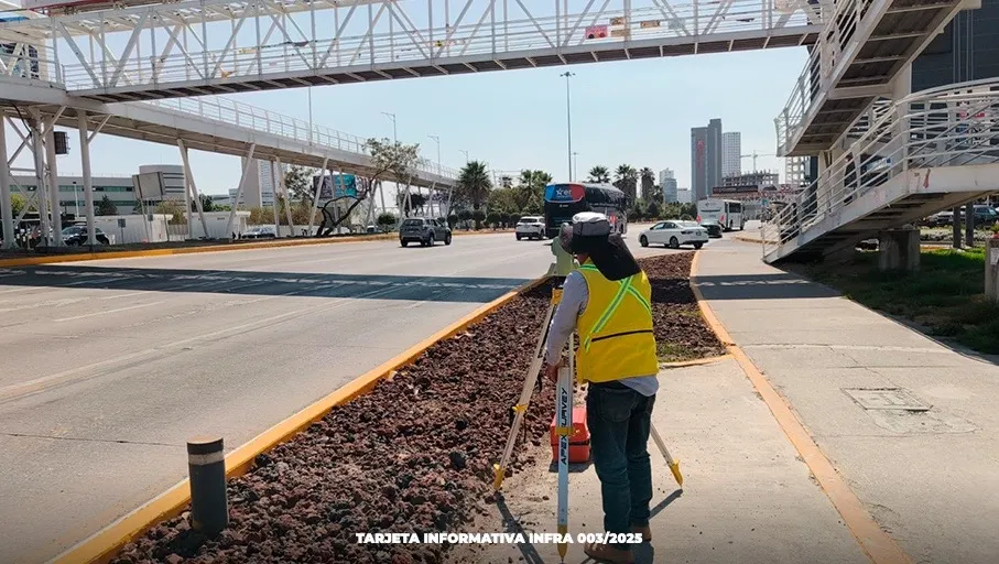 Trabajos Paso Peatonal Ccu Buap