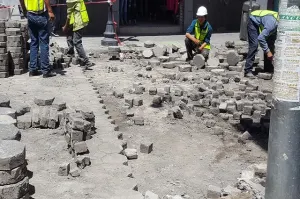 Cierran la 9 norte por obras de pavimentación