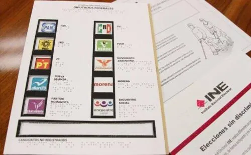 Un total de 23 mil 463 boletas electorales en código braille se imprimirán