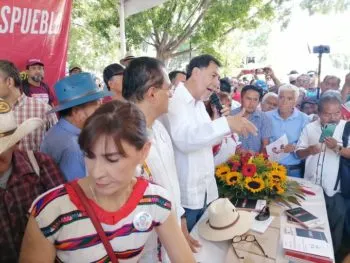 Noroña inicia su gira confundiendo Oaxaca con Puebla