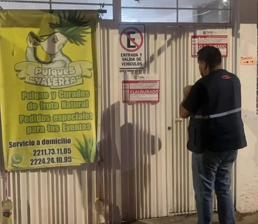 Negocios clausurados en Puebla