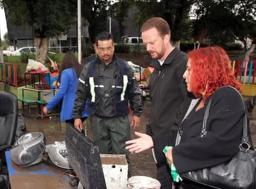 Luis Banck supervisó jardín de niños afectado por las fuertes lluvias