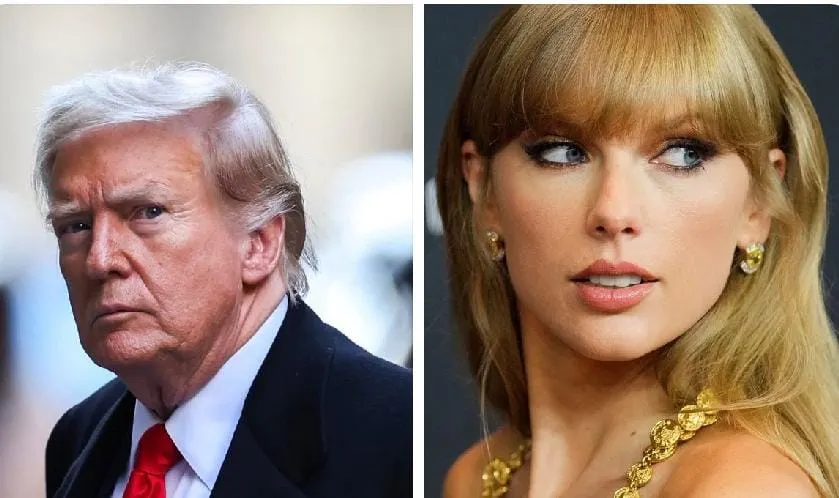 Trump difunde imagen falsa de apoyo de Taylor Swift a su campaña de 2024