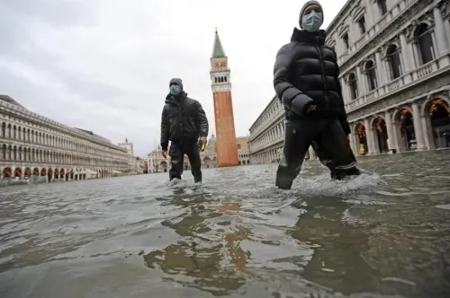 Marea alta inunda Venecia luego de que no se activó barrera