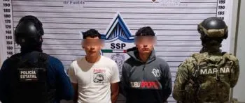 Detienen SSP y SEMAR a dos hombres en posesión de armas y droga