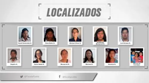 Fiscalía de Puebla localizó a 11 personas reportadas como desaparecidas