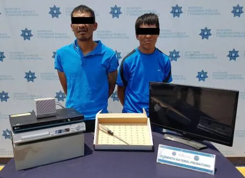 Fueron detenidos por la SSPTM dos delincuentes