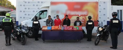 Desarticuló policía municipal de Puebla a banda de probables asaltantes