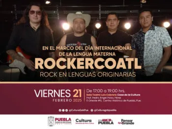 Anuncia Gobierno de Puebla concierto gratuito de Rockercoatl, rock en náhuatl