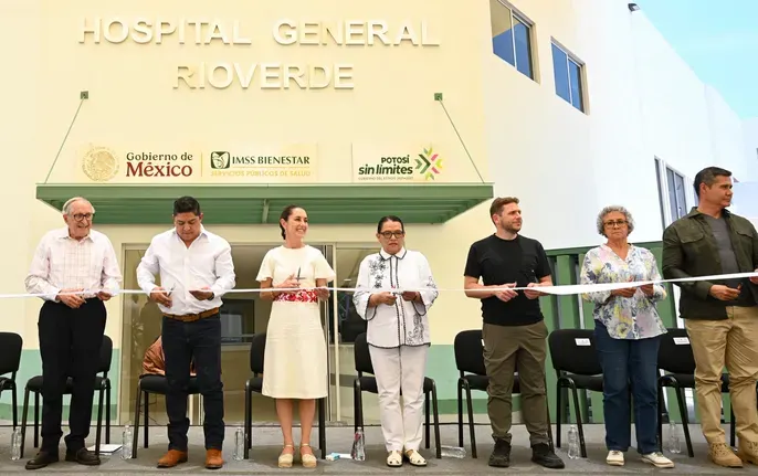 Claudia Sheinbaum inaugura Hospital General del IMSS Bienestar en San Luis Potosí