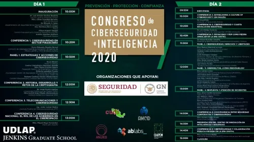 UDLAP Jenkins Graduate School inicia congreso de Ciberseguridad e Inteligencia 2020