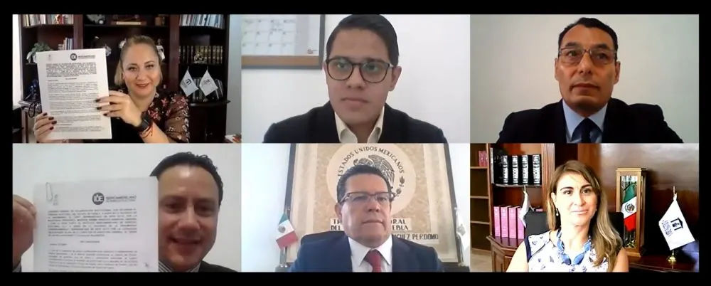 TEEP firma convenio de colaboración con el instituto Iberoamericano de derecho electoral