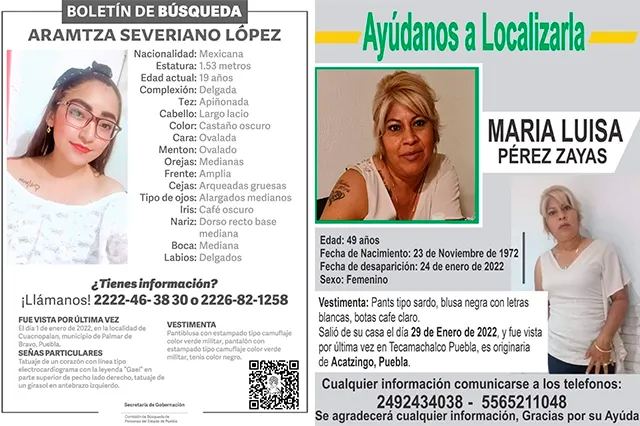 Buscan a dos mujeres desaparecidas en el “triángulo rojo”