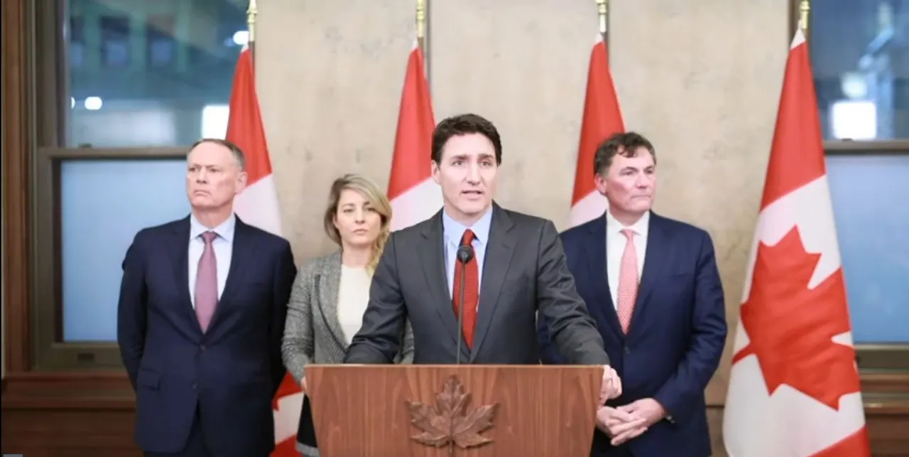 Trudeau impone aranceles del 25% a productos de EE.UU. en respuesta a Trump