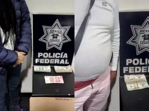 Peruanos caen con grandes cantidades de dinero en AICM, PF investiga