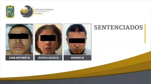 Fiscalía Puebla logró 150 años de prisión contra tres personas por secuestro