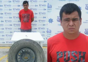 Elementos de la SSPTM Puebla aseguran a ladron de autopartes