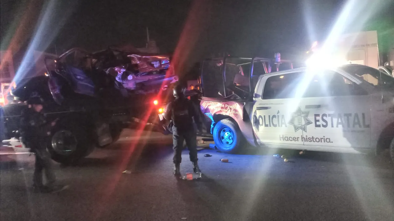 Tres muertos en un choque múltiple en la autopista México-Puebla, las víctimas, un policía y dos civiles