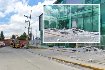 Colapsa techo del CIS de Cuautlancingo tras lluvias; la obra mal hecha de 51 mdp la construyó Lupita Daniel y Barbosa