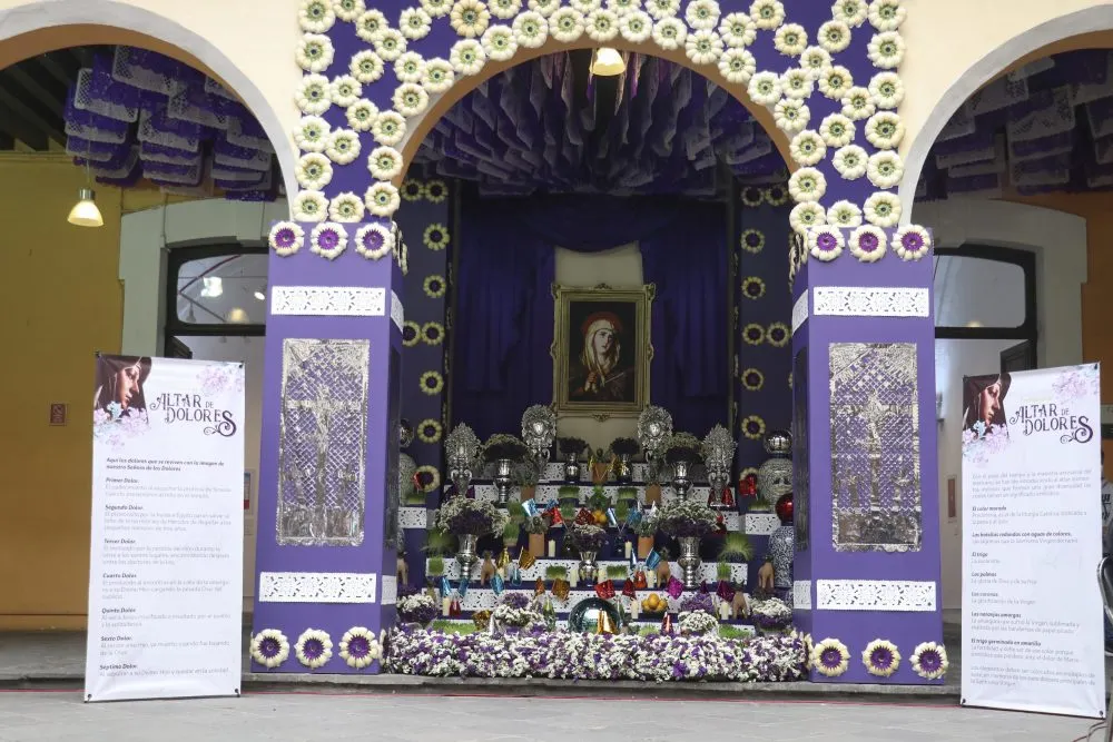 Preserva Cultura patrimonio inmaterial con instalación del “Altar de Dolores”