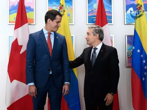 Juan Guaidó llega a Canadá en busca de apoyo