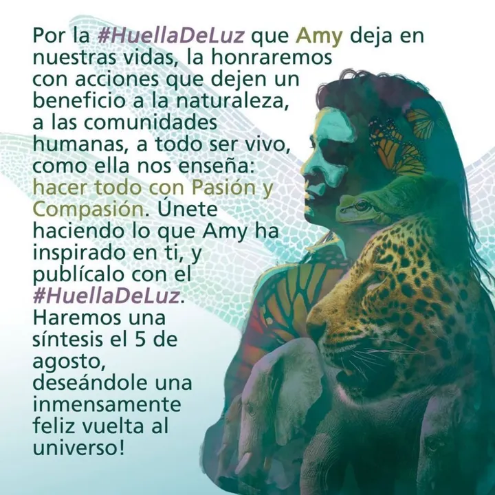 Convocan a sumarse a una “Huella de luz”, un movimiento inspirado en Amy Camacho