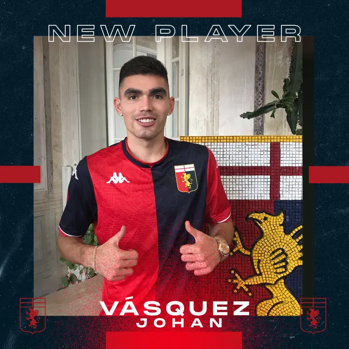El futbolista mexicano Johan Vásquez, es nuevo jugador del Genoa de Italia