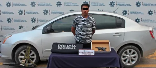 Detienen a sujeto por portación ilegal de arma de fuego