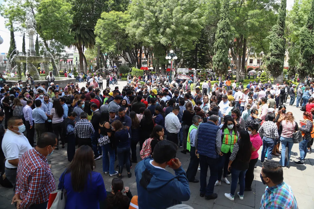 Saldo blanco en Puebla luego de sismo de 7.4 en Michoacán; se sintió en 104 municipios