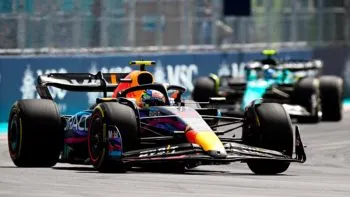 Checo Pérez terminó segundo en el GP de Miami; el ganador fue Max Verstappen