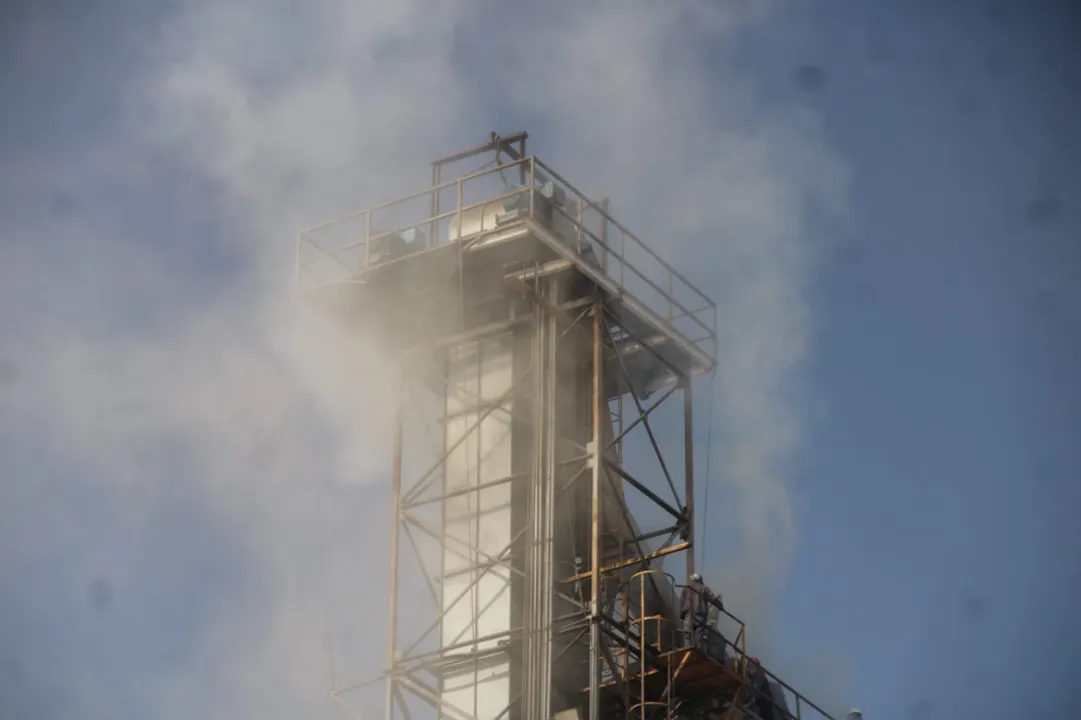 Incendio en la harinera de Italpasta