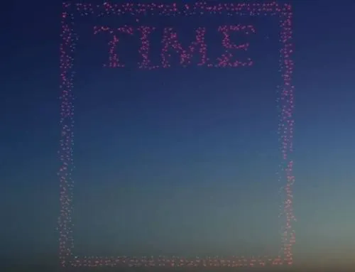 Más de 950 drones se unen para crear la nueva portada de TIME