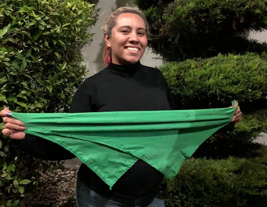 Sheridan Mata Balderas, fundadora y vocera del Frente Poblano de Mujeres Contra Deudores Alimentarios