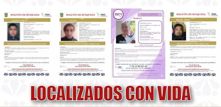 FGE encuentra con vida a cuatro personas desaparecidas; ninguna fue víctima de delito